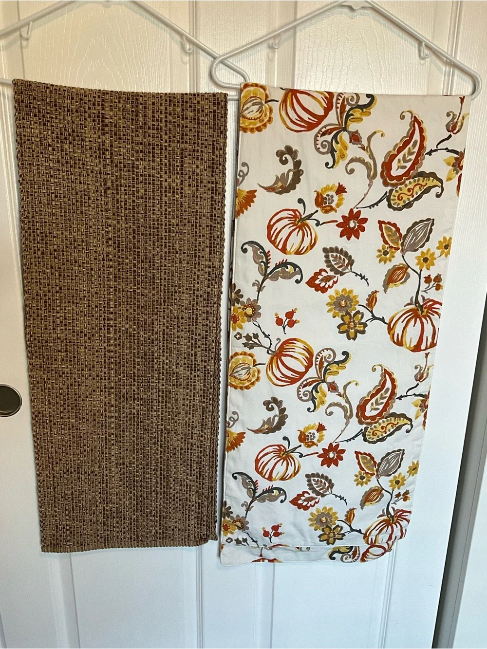 Food Network Brown Woven Runner and Cynthia Crowley Fall Table Runners